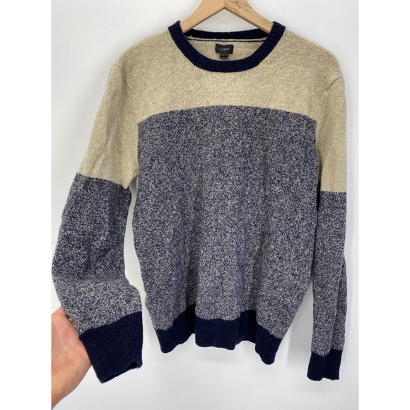 J. Crew Crew Neck Men's Long Sleeve Sweater Size L - Picture 2 of 8
